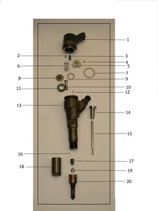De quoi est composé un injecteur ? Détails des pièces qui composent un injecteur