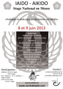 Iaïdo-Aïkido. Stage national en Meuse