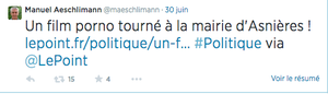Le tag parfait à #Asnieres : retour sur un "prétendu" porno