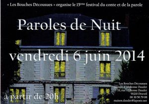 15ème nuit du conte: vendredi 6 juin à partir de 20h