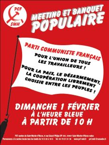 Invitation aux voeux 2015 de la section de Saint Martin d'Hères du PCF