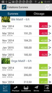 Application AgritechTrade sous Android