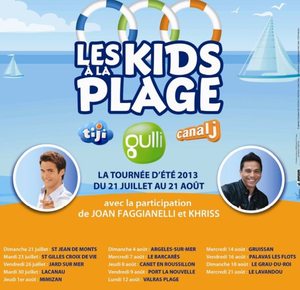 Les kids à la plage