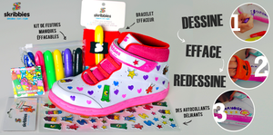 Dessiner sur ses chaussures, c'est possible avec Skribbies