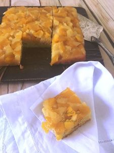 Gâteau Aux Pêches Jaunes