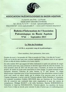 Le Bulletin numéro 64 est paru !
