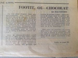 Foottit et Chocolat dans Combat en 1970