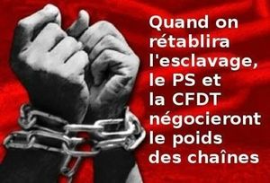 la Cfdt, trahison ou soumission naturelle ?