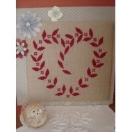 Broderie coeur à prendre