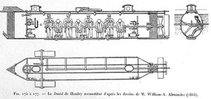 Le sous-marin CSS HUNLEY
