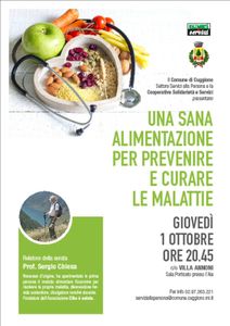 UNA SANA ALIMENTAZIONE PER PREVENIRE E CURARE LE MALATTIE