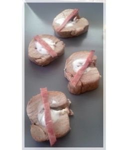 Filet mignon au chèvre et jambon cru