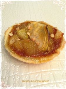 Tartes pommes caramel laitier, infusé de fève tonka vanille
