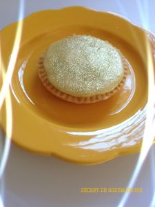 Tarte citron poudrée d'or