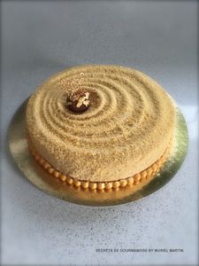 Entremet mousse de caramel