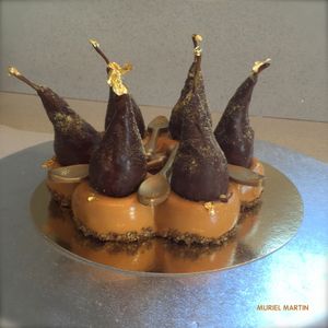 Entremet façon poires belle Hélène