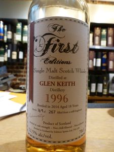 Glen Keith 1996/2014 The First Editions, 18 ans, 52.5%