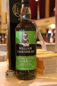 Single Irish Malt Whiskey 13 ans William Cadenhead, 46%