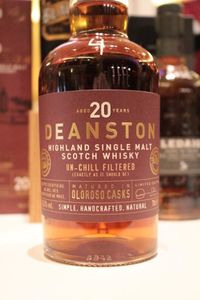 Deanston 20 ans, Oloroso Sherry Casks, 55.3%, 8400 bouteilles (OB)