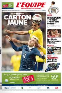 Aujourd'hui, le journal L'Equipe est gratuit !