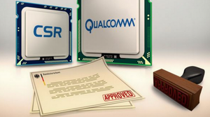 Qualcomm acquired CSR by 2.4 billion USD