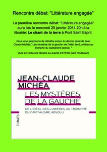 Programme de janvier à la librairie