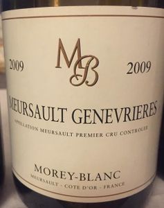 Meursault-Genevrières 2009, Domaine Morey-Blanc