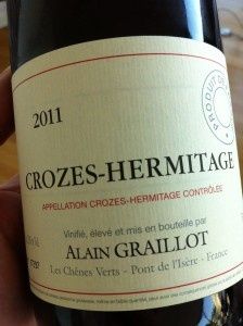 Crozes-Hermitage 2011, Alain Graillot