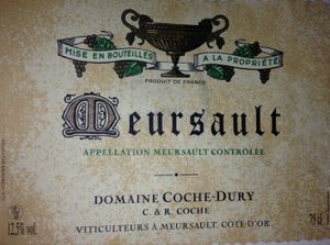 Meursault 2010, Domaine Coche-Dury