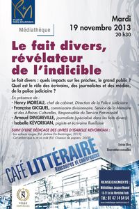 Conférence : « Le fait divers, révélateur de l’indicible ? »