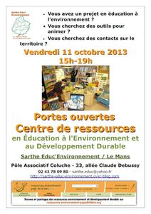 Portes Ouvertes du Centre de ressources EEDD