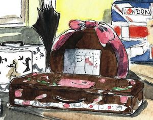 Les valises brodées