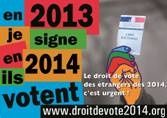 Droit de vote pour tous les résidents étrangers dès 2014