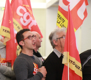 Cédric Grosset, militant CGT des territoriaux à St Etienne relaxé des faits qui lui étaient reprochés