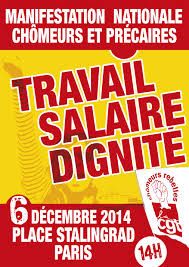 6 décembre 2014 :Manifestation : Pour le droit au travail et l’accès à l’emploi de qualité