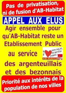 Non à la privatisation d'AB Habitat - signez la pétition