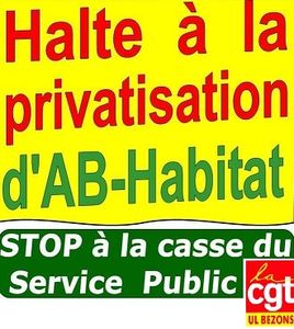 Motien de soutien de l'UL CGT de Bezons : AB Habitat, le sacrifice du service public du logement n’est pas la solution