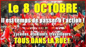 8 octobre 2015 Ensemble, unis, dans l’action pour nos revendications