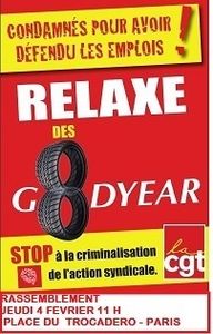4 fevrier 2016 : La CGT des Territoriaux de Bezons dépose un préavis de grève en soutien aux ex good year