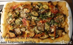 L'italienne en polenta aux légumes grillés