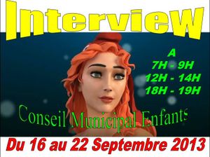 Interview du Conseil Municipal Enfants 2013