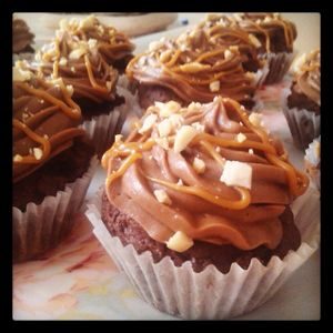 Cupcakes façon snickers