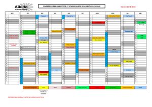 Oui ! Déjà le calendrier de la saison prochaine !