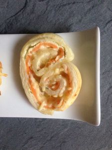 Palmiers aux saumon fumé