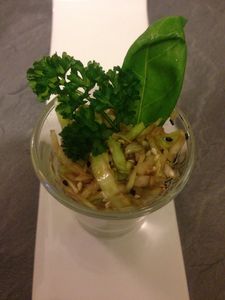 Salade de chou blanc à l'asiatique