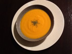 Velouté de carottes au lait de coco