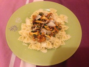 Pâtes aux girolles