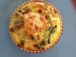 Tarte poireau-chèvre