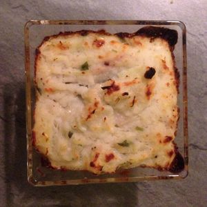 Gratin de purée de pâtissons