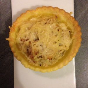 Tartelettes poulet-champignons